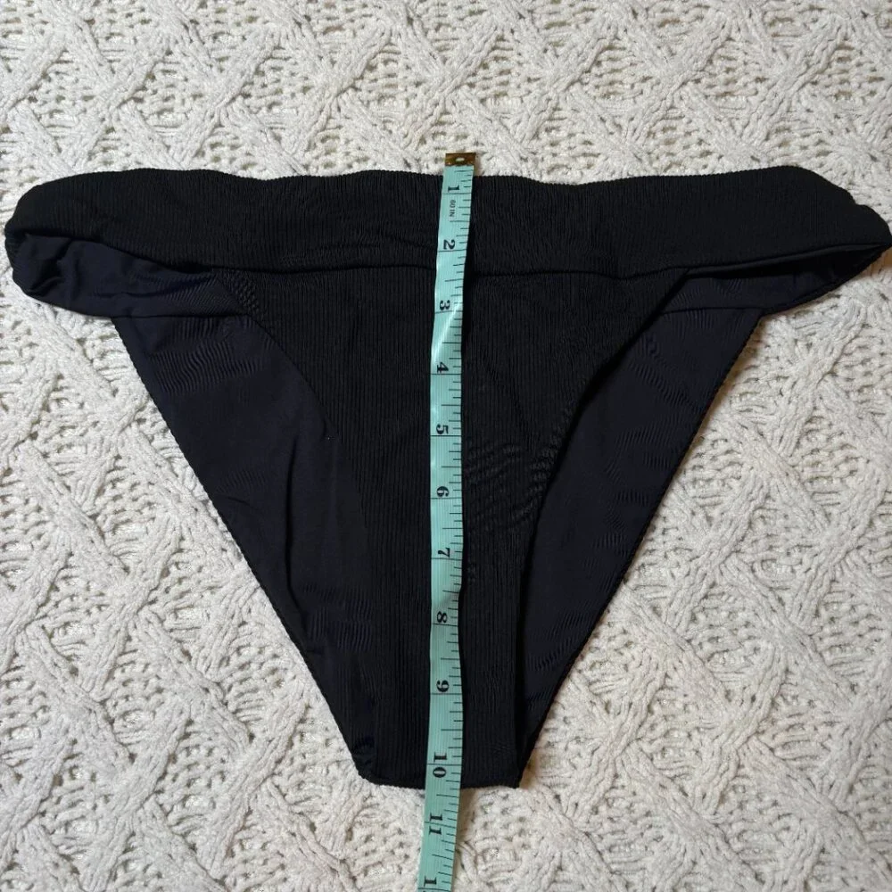 L*Space Veronica Bikini‎ Bottom Black High-Leg Women’s XL-NWOT w/hygiene sticker